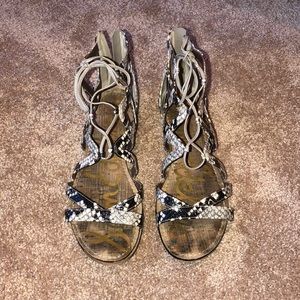 Sam Edelman Snake Print Sandals